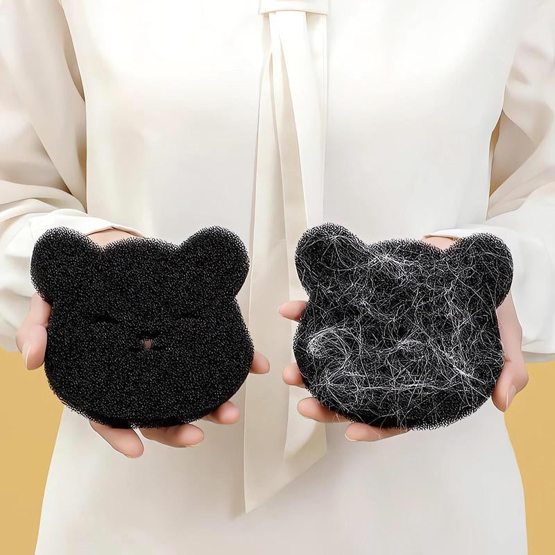 Bear-Shaped Pet Hair Remover for Laundry – 4-Pack Reusable Sponge Lint Catchers | Eco-Friendly Washer Balls for Dog & Cat Hair