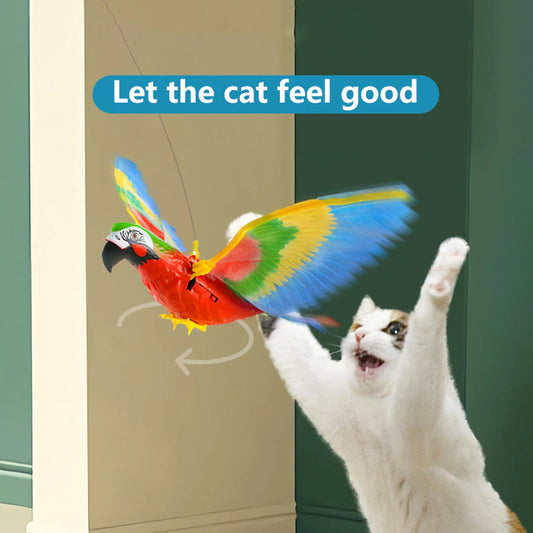 Interactive Electric Bird Toy for Cats – Flying Eagle Simulation with Ceiling Mount