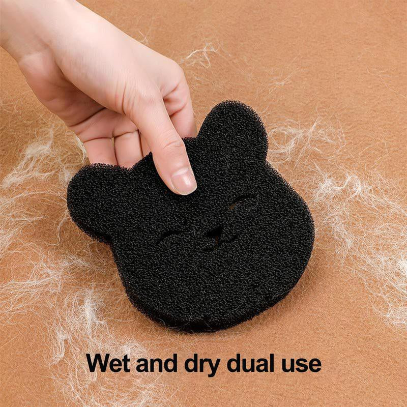 Bear-Shaped Pet Hair Remover for Laundry – 4-Pack Reusable Sponge Lint Catchers | Eco-Friendly Washer Balls for Dog & Cat Hair